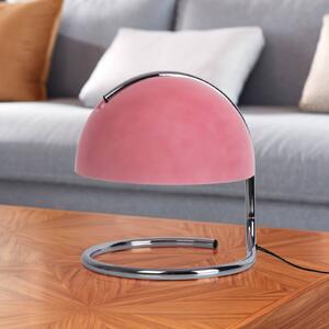 Näve Lampada da tavolo Burano, rosa, altezza 25 cm, vetro/metallo, E27