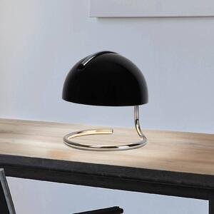 Näve Lampada da tavolo Burano, nero, altezza 25 cm, vetro/metallo, E27