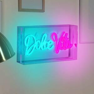 Näve Applique a LED Dolce Vita, trasparente, 30x15 cm, plastica USB RGB