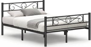 VASAGLE struttura letto matrimoniale in metallo, adatta per materasso 140 x 190 cm, per adulti bambini, non è necessaria la rete