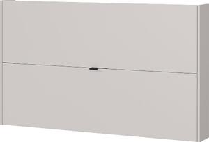 Scarpiera color crema con effetto rovere con ante ribaltabili/da parete 140x83x18 cm Ameca – Germania