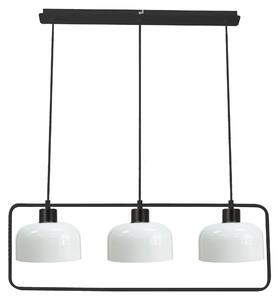 Lampada a sospensione sopra il tavolo da pranzo ZODIAC - 3xE27, 40 W, nero/bianco