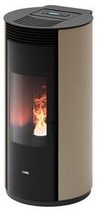 Cadel Stufa a Pellet Canalizzata 8,5 kW Capacit Serbatoio 20 Kg Volume Riscaldabile 238 m3 colore Metallo Light Bronze - 702506 SPIN PLUS 9 AIRTEC