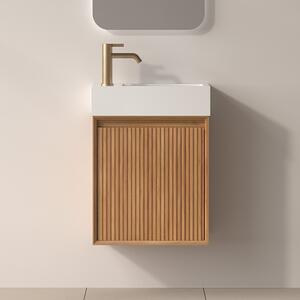 Mobiletto bagno 45 cm cannettato profondità 25 cm | KAM-NORTH-N45 - KAMALU