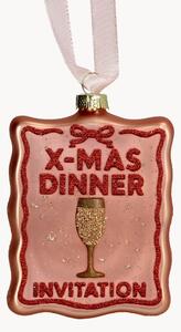 Pallina di Natale in vetro Invitation
