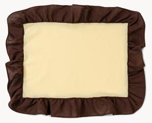 Set di 2 tovagliette americane in lino e cotone Ruffle