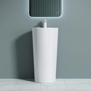 Doporro Dimensioni: 45 x 45 x 90 cm, design Colossum35, in ghisa minerale/marmo fuso, autoportante