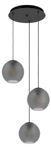 Lampada a sospensione Stars of Light, Arangona, dimmerabile, Grigio, Soggiorno, Vetro, Moderno