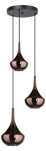Lampada a sospensione Stars of Light, Almoster, dimmerabile, Rame, Soggiorno, Vetro, Moderno