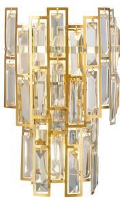 Applique da parete Stars of Light, Calmeilles, dimmerabile, Dorato / Ottone, Soggiorno, Vetro