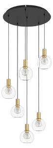 Lampada a sospensione Stars of Light, Terqu, dimmerabile, Dorato / Ottone, Soggiorno, Vetro, Moderno