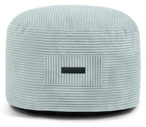 Poggiapiedi color menta con rivestimento in velluto a coste Om 60 – SLOWDOWN