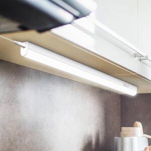 B.K. Licht Lampada LED sottopensile Xaver, lunghezza 87,3 cm, set da 2 pezzi 4000 K Xaver, Bianco / Opale, Cucina, Plastica, Lampade per mobili
