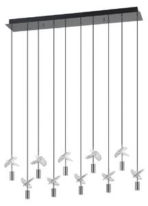 Lampada a sospensione Stars of Light, Comareira, Metallizzato, Soggiorno, Vetro, Moderno
