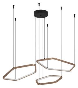 Lampada a sospensione Stars of Light, Estrella, dimmerabile, Bronzo / Ottone anticato, Soggiorno, Alluminio, Moderno
