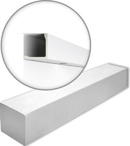 NMC L5-box ARSTYL Noel Marquet 1 cartone con 3 strisce decorative Striscia di copertura Striscia decorativa stile moderno colore bianco | 6 m