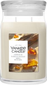 Yankee Candle Amber & Sandalwood candela profumata 567 g