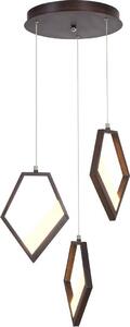 LED Pendelleuchte Silvana Metall metallo marrone L:37cm H:120cm