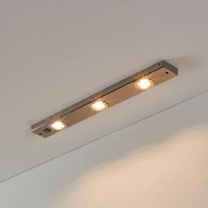EGLO Lampada da mobili Kob LED con interruttore, nichel, Alluminio / Grigio / Zincato, Cucina, Metallo, Moderno, Lampade per mobili