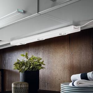 EGLO Lampada da mobili Kob LED con interruttore, bianco, Bianco / Opale, Cucina, Metallo, Moderno, Lampade per mobili