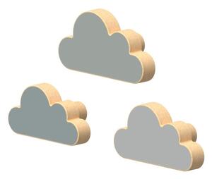 Set di ganci da parete azzurri in faggio massiccio 3 pz Cloud – Cam Cam Copenhagen