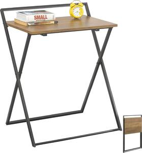 SoBuy Scrivania pieghevole con ingombro ridotto, scrivania per computer e studio portatile per ufficio, soggiorno, camera da letto, senza lunedì