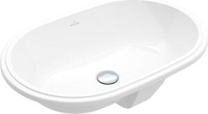 Lavabo da appoggio Villeroy & Boch Architectura, forma ovale, dimensioni 63 x 43 cm, senza troppofilo, finitura non lucida