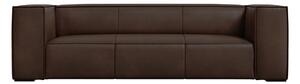 Divano in pelle marrone scuro 227 cm Madame - Windsor & Co Sofas