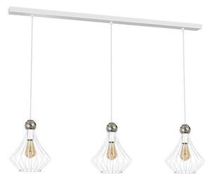 Plafoniera Jewel White 3Xe27 Luce a sospensione Lampada a soffitto