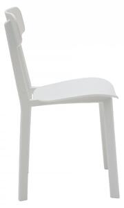 MOBILI 2G - SET 4 sedie in polipropilene bianco misure l.42 h.70 p.50 HS.46