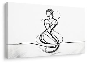 Quadro su tela – Linee eleganti di donna