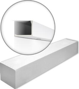 NMC L2-box ARSTYL Noel Marquet 1 cartone con 3 strisce decorative Striscia di copertura Striscia decorativa stile moderno colore bianco | 6 m