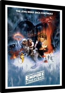 Quadro Star Wars L'Impero Colpisce Ancora - One Sheet, Poster Incorniciato