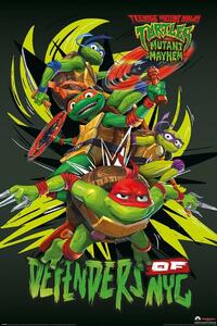Posters, Stampe Teenage Mutant Ninja Turtles Mutant Mayhem - Deefenders Of Nyc, (61 x 91.5 cm)