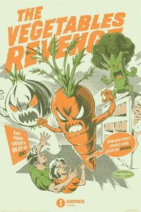Posters, Stampe Ilustrata - The Vegetables Revenge, (61 x 91.5 cm)