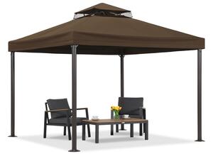 Padiglione da giardino marrone Valencia 3x3 m Garden Point