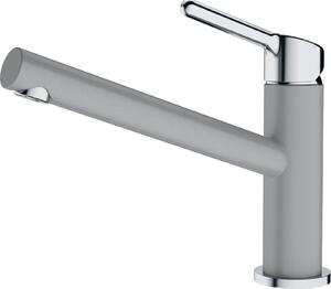 Miscelatore FRANKE ORBIT in CROMO PIETRA GRIGIA con bocca fissa / Miscelatore da cucina / Miscelatore monocomando