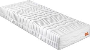 Sleepling - Innovation Visco, 140 x 200 cm, materasso in schiuma fredda con topper in memory foam, grado di rigidità H2.5, bianco