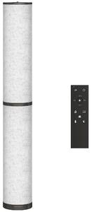 HOMCOM Lampada da Terra con Telecomando e Regolazione Temperatura 3000-6000K, Paralume in Tessuto, Ø20x135 cm, Beige | Aosom Italy