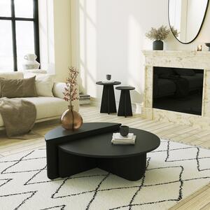 Skye Decor, Podio - Nero, Couchtische, Schwarz, 90 x 30 x 60 cm