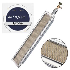 Bruciatore in Vetroceramica a infrarossi per barbecue a gas - Bruciatore per barbecue a gas - 44 x 9,5 cm