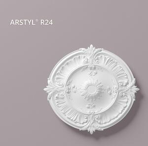 Rosone da soffitto NMC R24 ARSTYL Noel Marquet Elemento decorativo classico colore bianco diametro 77 cm