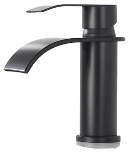 Miscelatore per lavabo, design elegante, struttura robusta, nero, G3/8