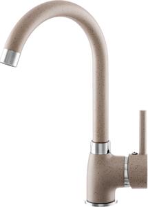 Granitan | GATO - Rubinetto da cucina - Orientabile a 360° - Beige - Ottone - Carrello in Vetroceramica