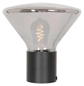 Steinhauer - lampada da tavolo - Ambiance - nero - vetro metallo vetro fumé - Ø 26cm - E27 - 3401ZW