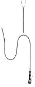 Soffione doccia sospeso Saro con montaggio a soffitto, modello rosa (2 m)