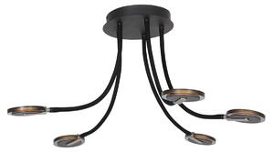 Steinhauer - plafoniera - Turound - nero - metallo - Ø 92cm - LED - 3376ZW