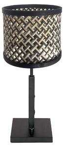 Steinhauer - lampada da tavolo - Stang - nero - lino metallo - Ø 20cm - E27 - 3707ZW