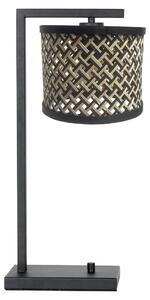 Steinhauer - lampada da tavolo - Stang - nero - bambù metallo - lampada d'atmosfera - E27 - 3715ZW