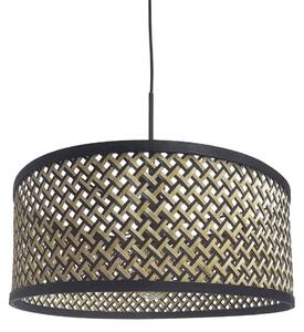 Steinhauer - lampada a sospensione - Sparkled Light - nero - bambù metallo - Ø 50cm - E27 - 3753ZW